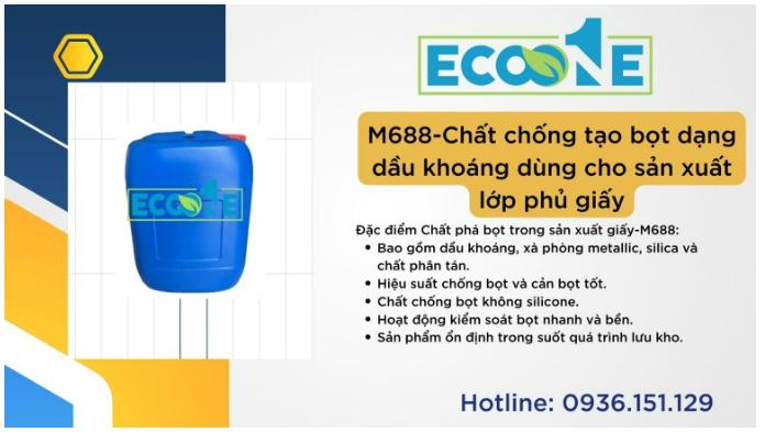 M688-Chất chống tạo bọt dạng dầu khoáng dùng cho sản xuất lớp phủ giấy